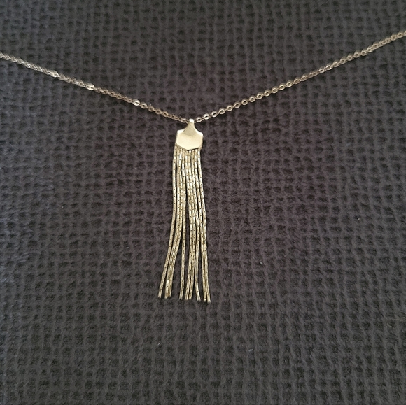 Silver🤍 Wren🪶 Dainty Gold💛 Tassel Necklace - Picture 9 of 12